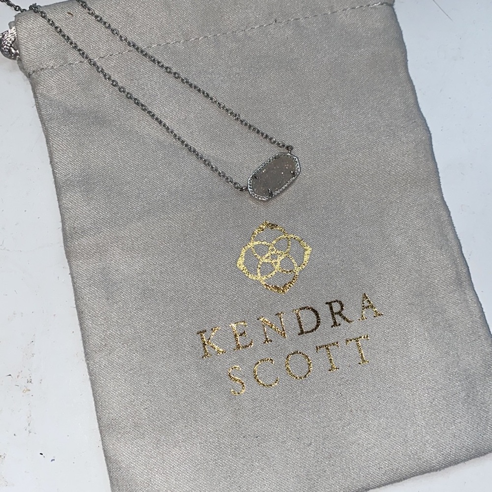 Kendra Scott silver adjustable necklace